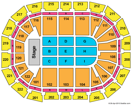 AO Arena Stevie Wonder Seating Chart